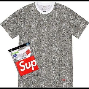 Supreme Hanes Leopard Print Tees